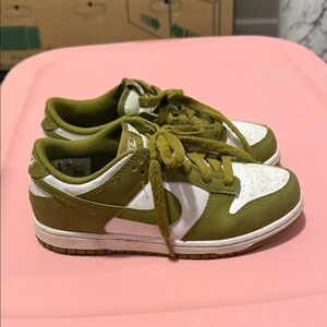 Nike Kids' Olive and White Sneakers